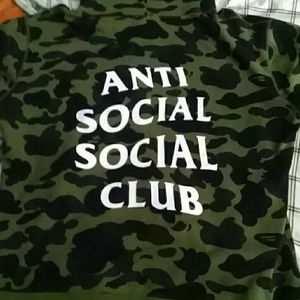 Bape anti social social club hoodie